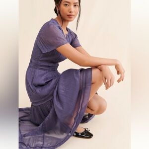 Anthropologie The Somerset Maxi Dress: Lurex Edition